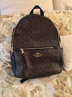 Coach | Bags | New Coach Largefloral Quilted Satin Backpack  display picture 1